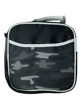 Ozark Trail Black and Gray Kids Lunch Box with Camo Pattern